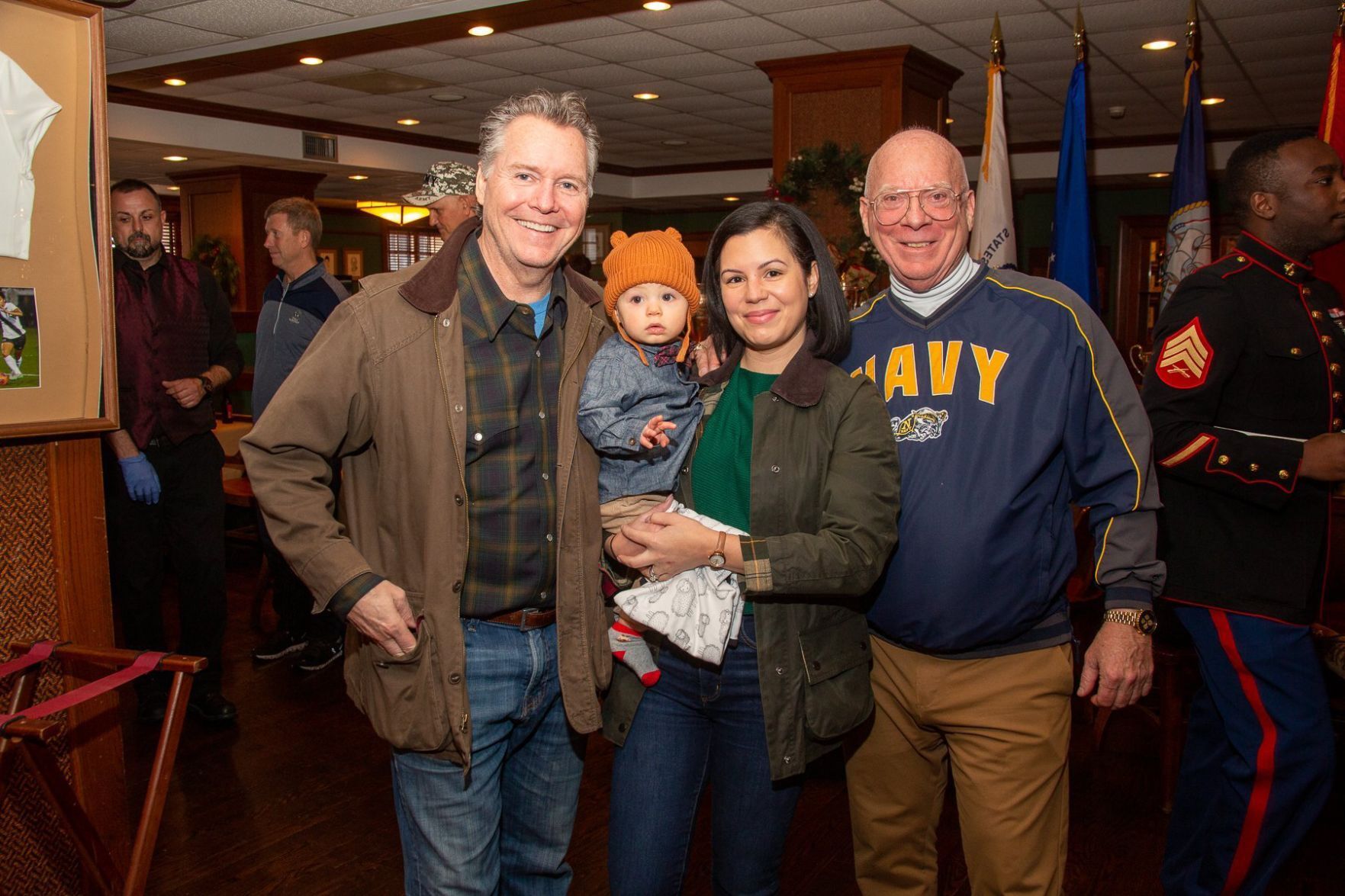 Sean and Nadine Bailey, Oliver Bailey, Jim Naumann
